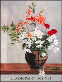 Flowers, Salzglazen Vase